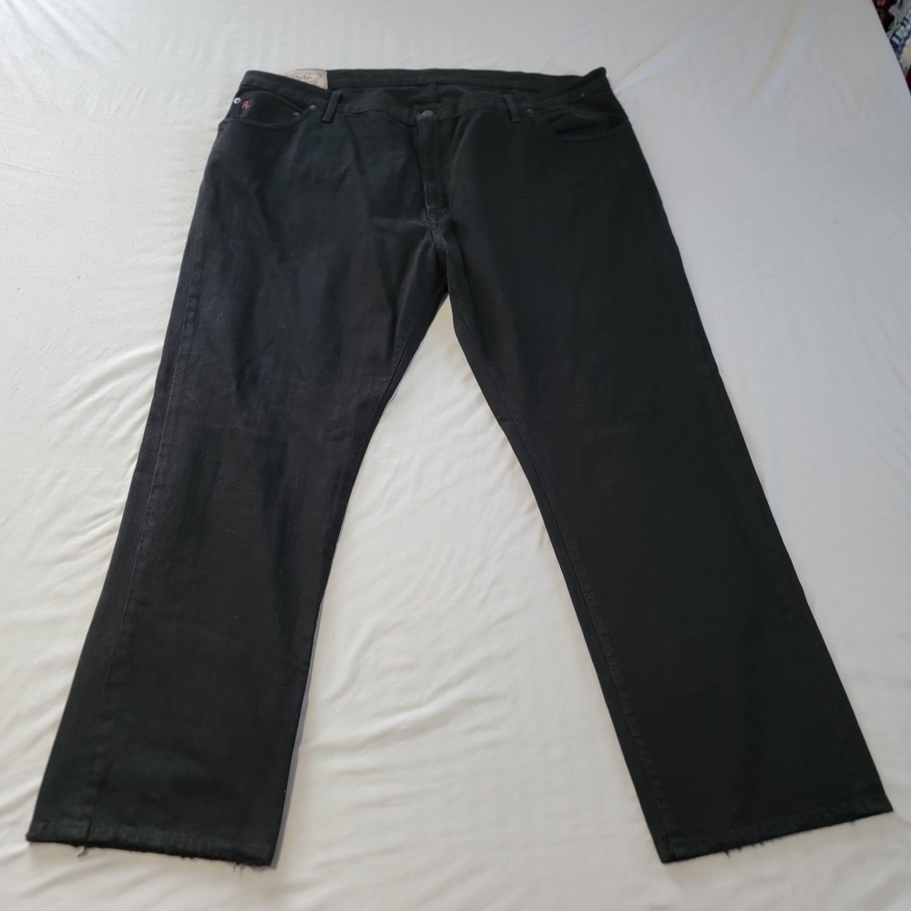 Polo Ralph Lauren Hampton Straight Jeans Men's 44Bx30 Big‎ & Tall Hudson Black - Picture 2 of 10